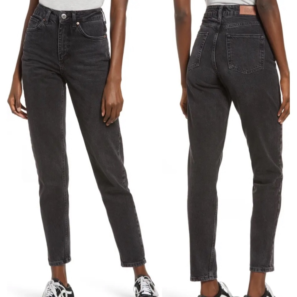 BDG mom jean black